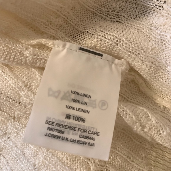 J. Crew Linen Cable Knit Sweater - Picture 4 of 4